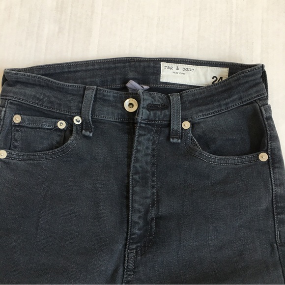 Rag & Bone Cate Zip Cuff Ankle Skinny Jeans in Minna Size 24 - Picture 5 of 11